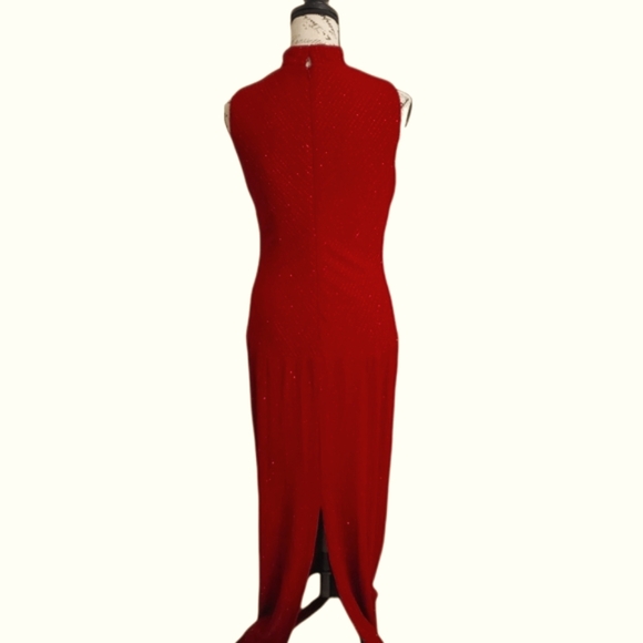 Alex Evenings Women's Red Sparkle Gown (AF02) - Picture 2 of 10